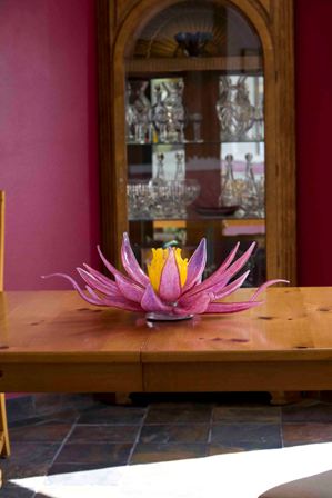 Blown Glass Water Lily by Samuel Decker