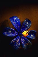 Blown Glass Hibiscus Flower by Samuel Decker